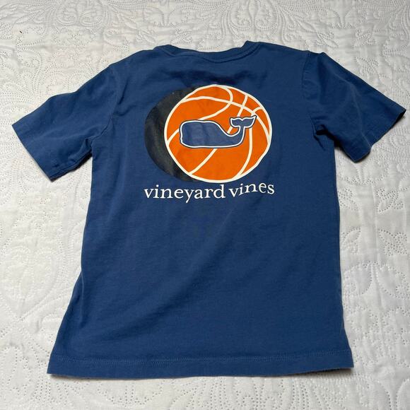 Vineyard Vines Basketball Pocket Tee Size 5 - Picture 3 of 5